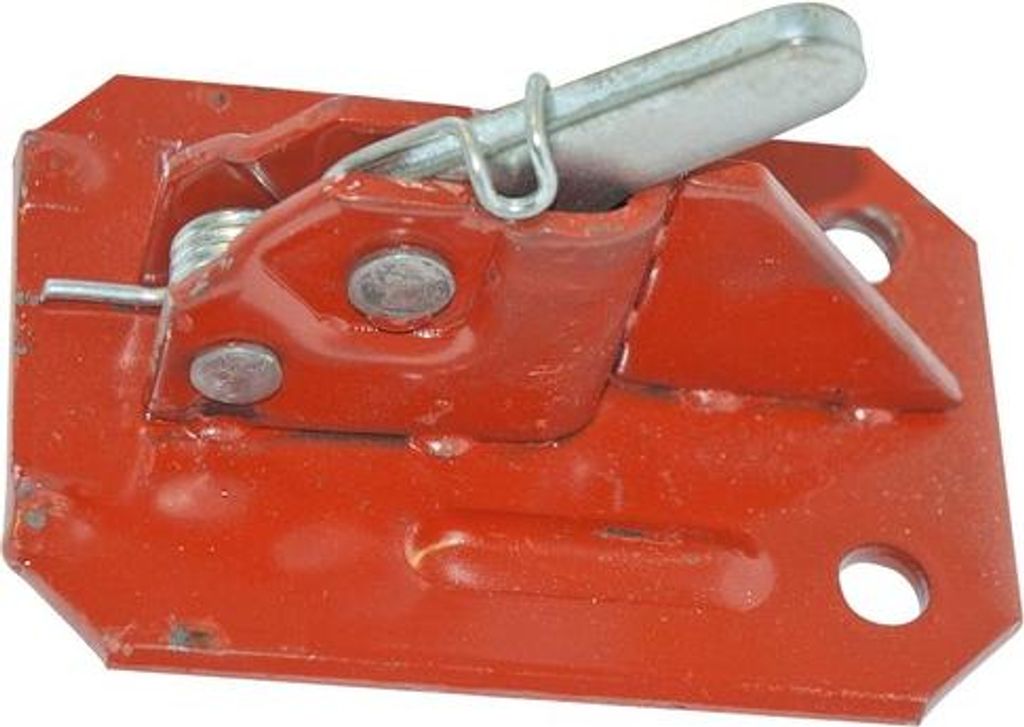 Federklemme Tempo Nr. 3A, lackiert, f. Rundeisen, Bodenplatte 110x75 mm, starke Ausführung