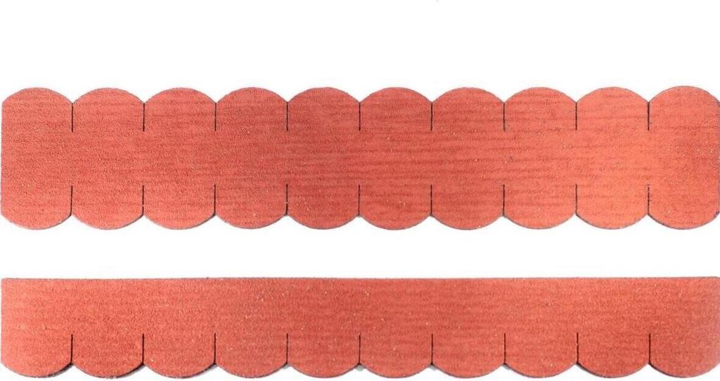 1 Set Dachschindeln Biberschwanz (50mm) rot 0,45 m² Vogelhaus Nistkasten