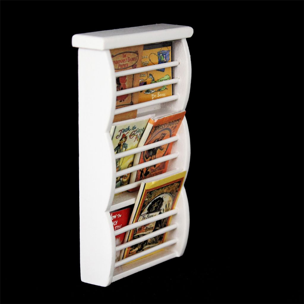 Miniaturmöbel Holz | Puppenhaus Bücherregal
