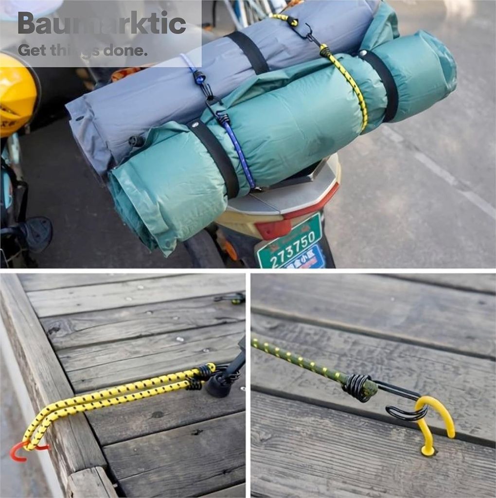 Cartrend Gepäck-Spanner 60cm Gepäck-Gummi Spann-Band Spann-Gurt Gummi