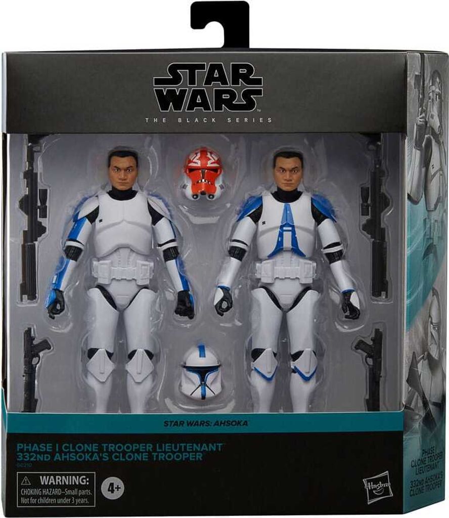 Star Wars The Black Series Clone Trooper Lieutenant & Ahsoka’s Clone Trooper, 4 Jahr(e), Mehrfarbig