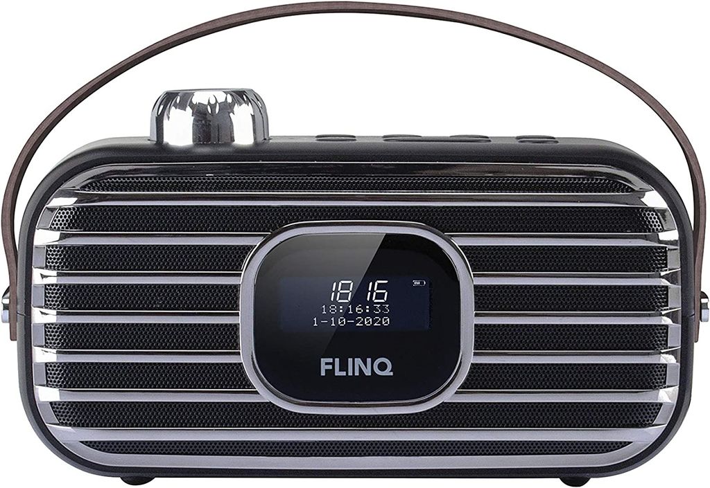 FlinQ DAB + Retro Radio Wireless Speaker Bluetooth Produktbild 