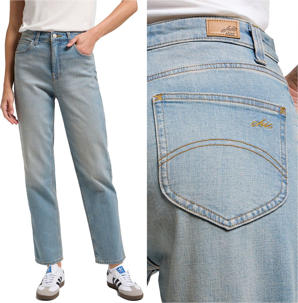 LEE, Damen Jeanshose, Straight fit, CBL, W29 L31, Blau, Jeans, baggyjeans, buggy