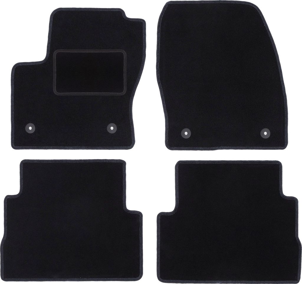 Schwarze Veloursmatten für: Ford Kuga MK2 SUV (2012-2019)