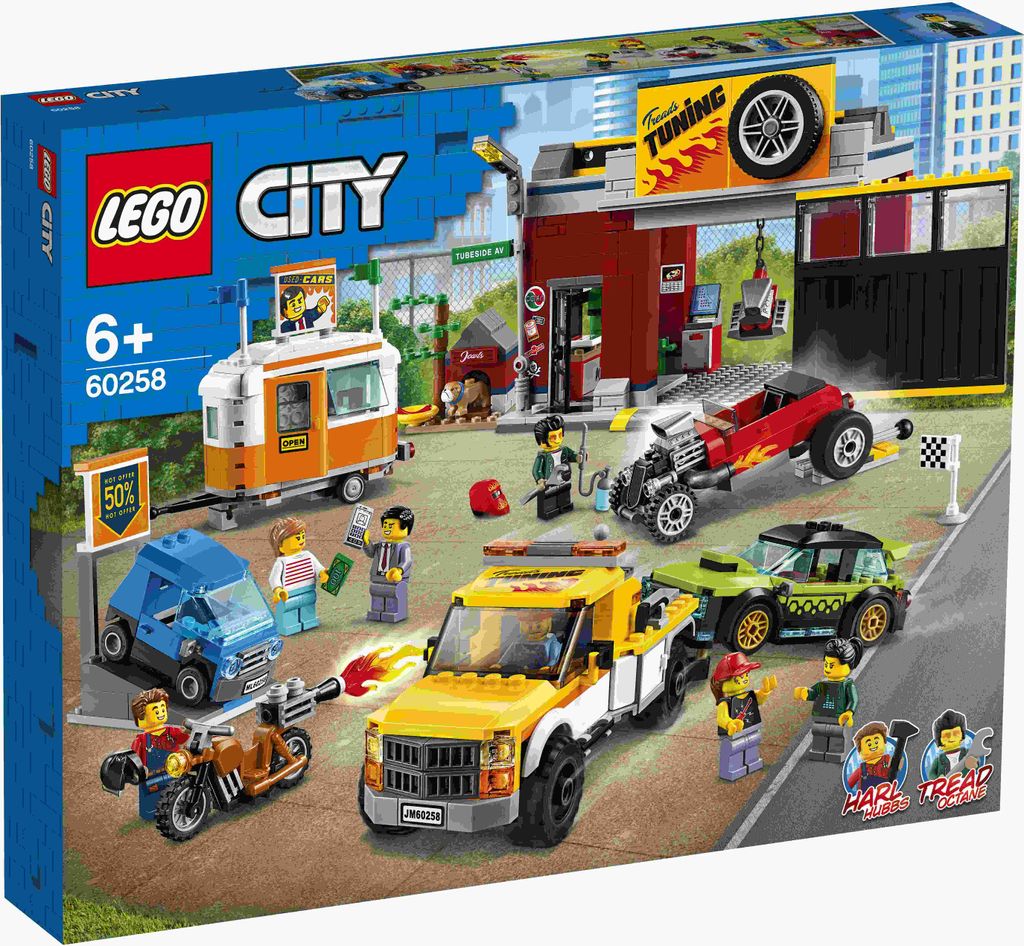 LEGO 60258 Atelier de tuning City avec voitures jouets, Image du produit 