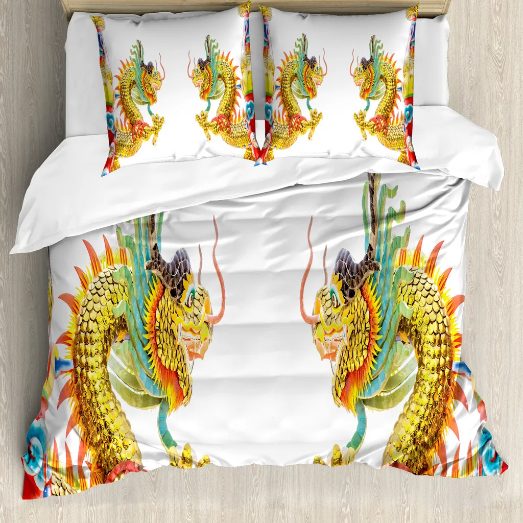 Recensione Copripiumino ABAKUHAUS 200x200: Drachen Multicolore