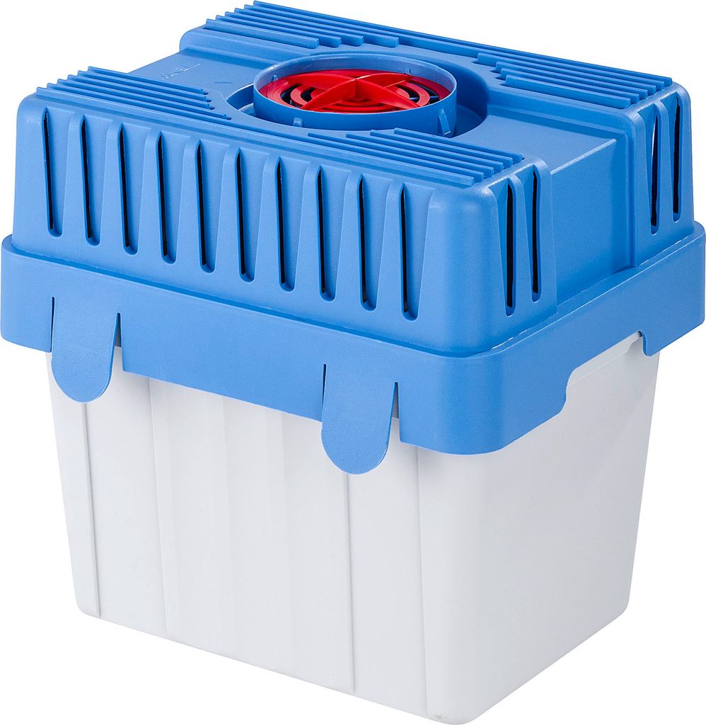 A product shot of a dehumidifier unit.