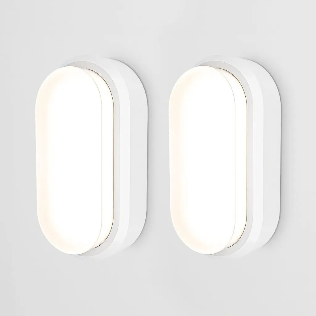 Éclairage LED Puissant 18W IP54 pour Fini les Zones Sombres Lot de 2