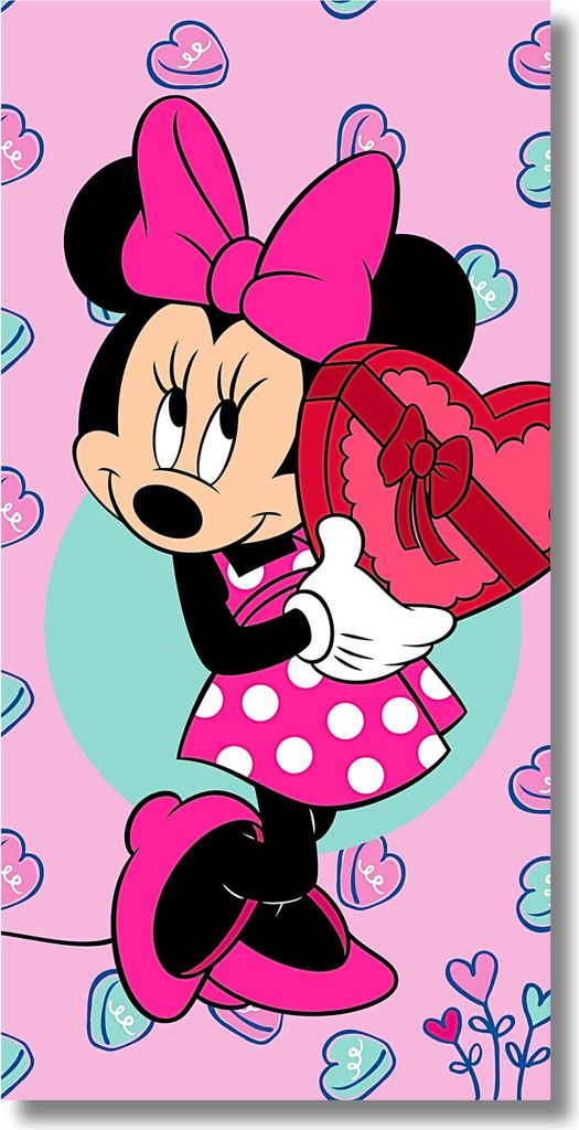 Disney Minnie Mouse Badetuch Strandtuch Strandlaken 70 x Produktbild 