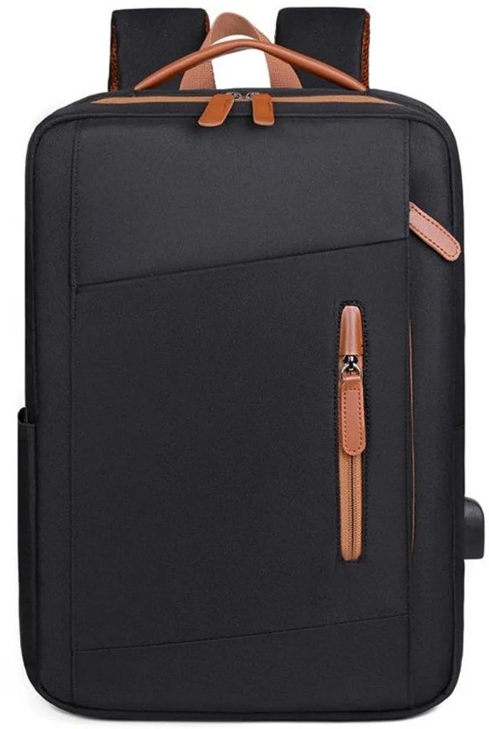 Sacoche PC 15,6 pouces ergonomique beige avec port de recharge USB externe