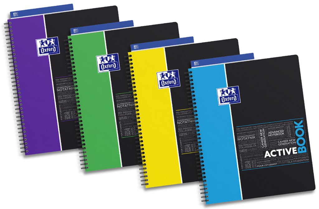 Oxford Studium Collegeblock "ACTIVEBOOK" A4+ liniert 80 Blatt (1 Stück)