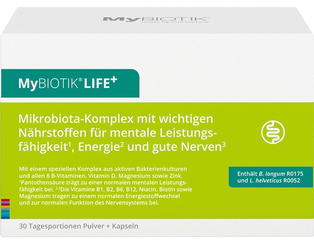 MyBiotik LIFE+ kombinované balení prášek a kapsle přispívá Obrázek produktu 