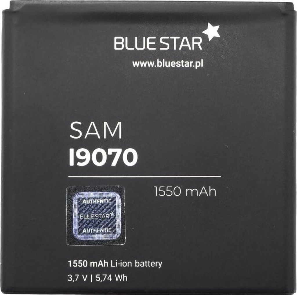 Bluestar Akku Ersatz kompatibel mit Samsung I9070 Galaxy S Advance 1550 mAh Austausch Batterie Premium EB535151VU