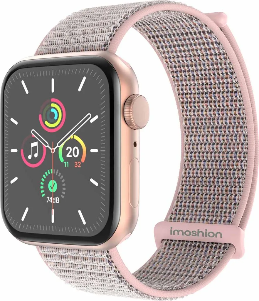 Watch SE - 40 mm, Watch SE 2023 - 40 mm, Watch SE 2022 - 40 mm, Watch 9 - 41 mm, Watch 8 - 41 mm, Watch 7 - 41 mm, Watch 6 - 40 mm, Watch 5 - 40 mm, Watch 4 - 40 mm, Watch 41 mm, Watch 40 mm, Watch 3 - 38 mm, Watch 38 mm, Watch 2 - 38 mm, Watch 1 - 38 mm, Watch 10 - 42 mm Cinturino: imoshion Nylonband 2.0