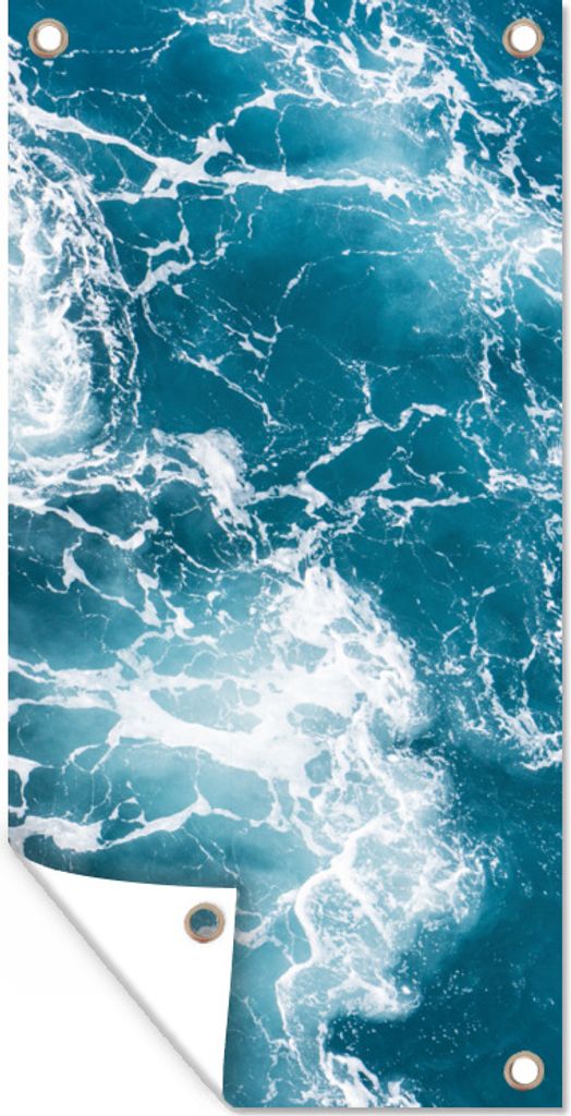 MuchoWow 30x60 cm Outdoor-Poster Gartendeko Sichtschutz Garten Poster für den Garten Meer - Golf - Ozean