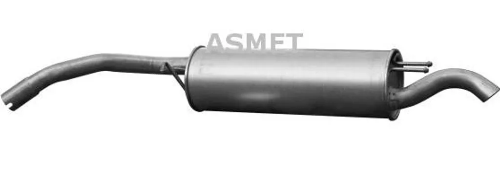 Pot arrière ASMET 16092 acier aluminisé pour Stilo OE 46824400