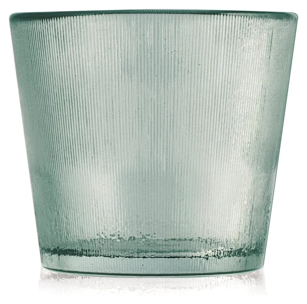 Lot de 10 Bougeoirs Photophores Design en Verre Fumé et Socle Métal