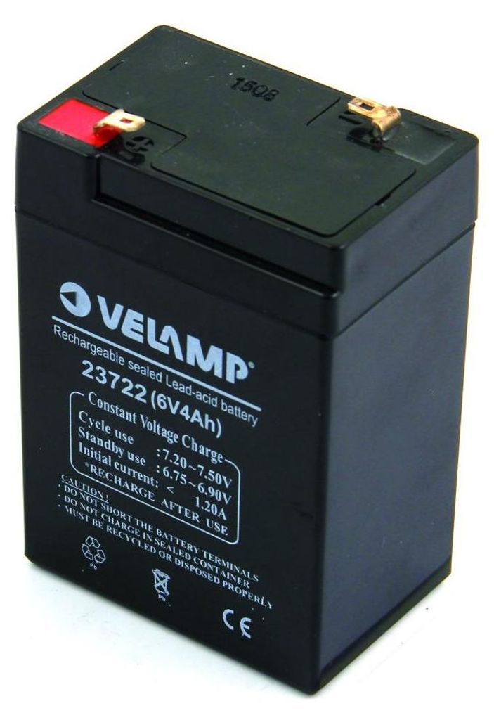 VELAMP 23722 Bleiakkumulator 6V 4Ah Produktbild 