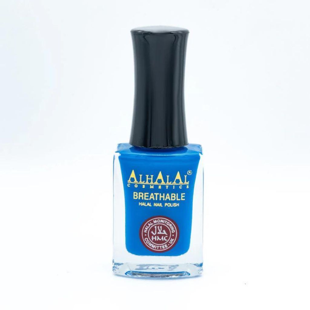 AL-143 AFSHAN Halal Atmungsaktiver Nagellack Blau – vegan, alkoholfrei, wudu geeignet, langanhaltend & tierversuchsfrei