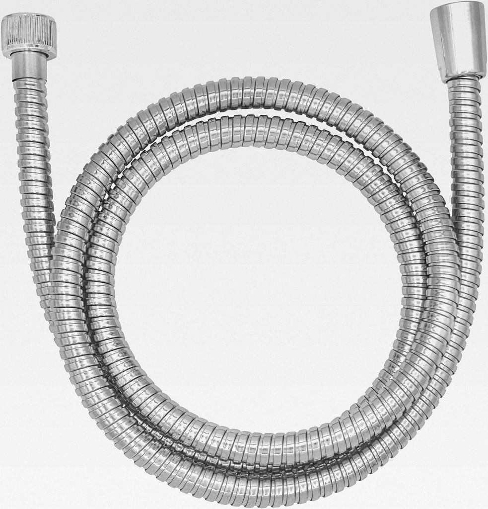 Duschschlauch Edelstahl flexibler Brauseschlauch 150 cm reinigungsfreundlich langlebig ein halber Zoll Standardanschluss aus Metall für Bad Chromo...