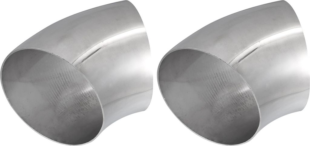 45 Grad Abgasbogenrohr 127mm Außendurchmesser Abgasbogenrohr (Set aus 2 Stück)