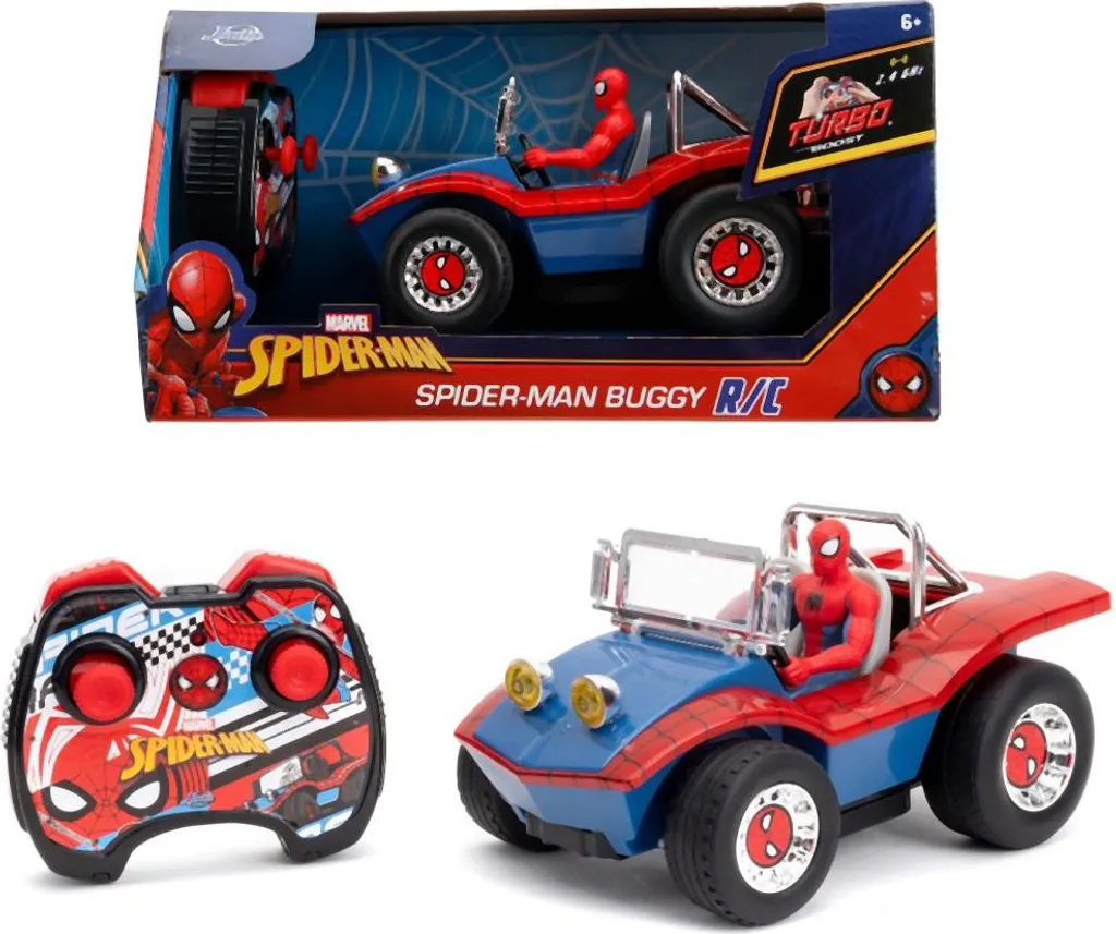 RC Buggy Spider-Man Jada - Voiture télécommandée robuste contre chocs