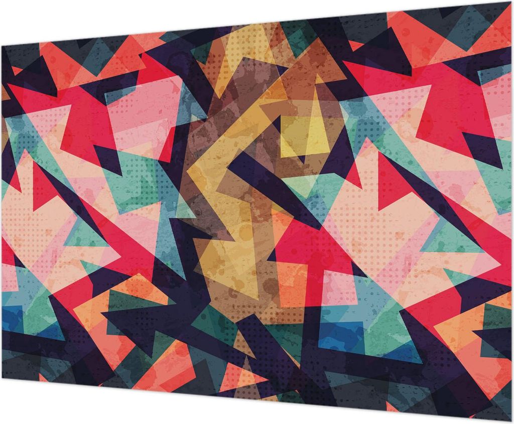 Wandtapete - Dekorative Tapete für Wohnzimmer - Tapetenfolie für Wanddekoration - 208x146 cm - Buntes Muster