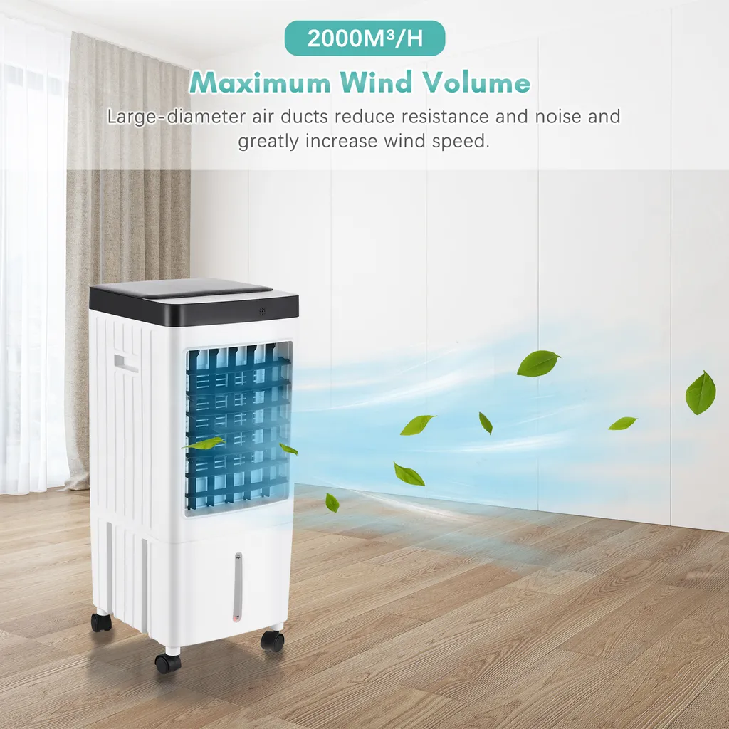 Ventilateur climatiseur programmable 7,5H avec télécommande longue portée