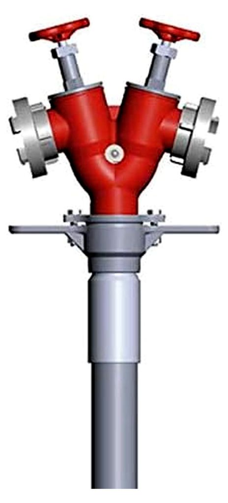 Standrohr Storz 2xB DN80 Rückflussverhinderer mit Belüftungsventil für Trinkwasserschutz