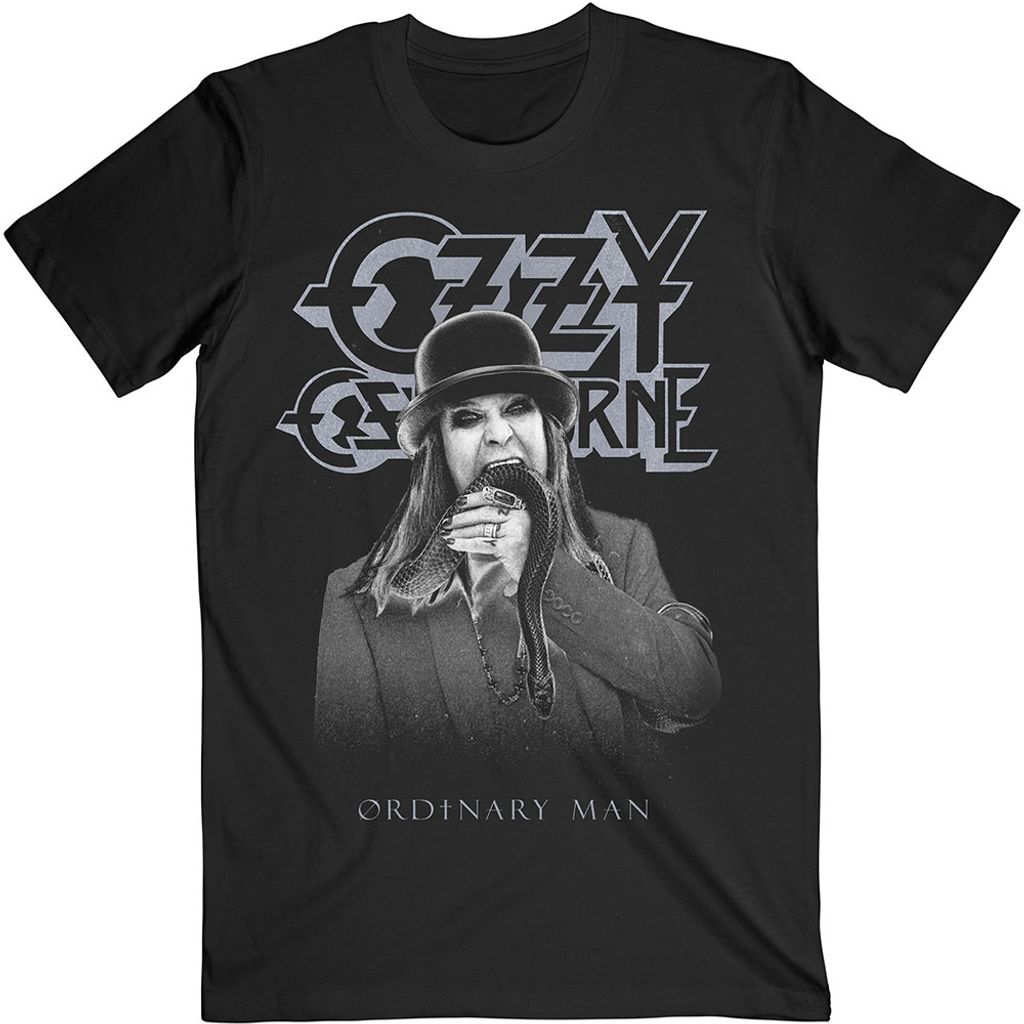 Ozzy Osbourne Ordinary Man Snake Rayograph Black S T-Shirt