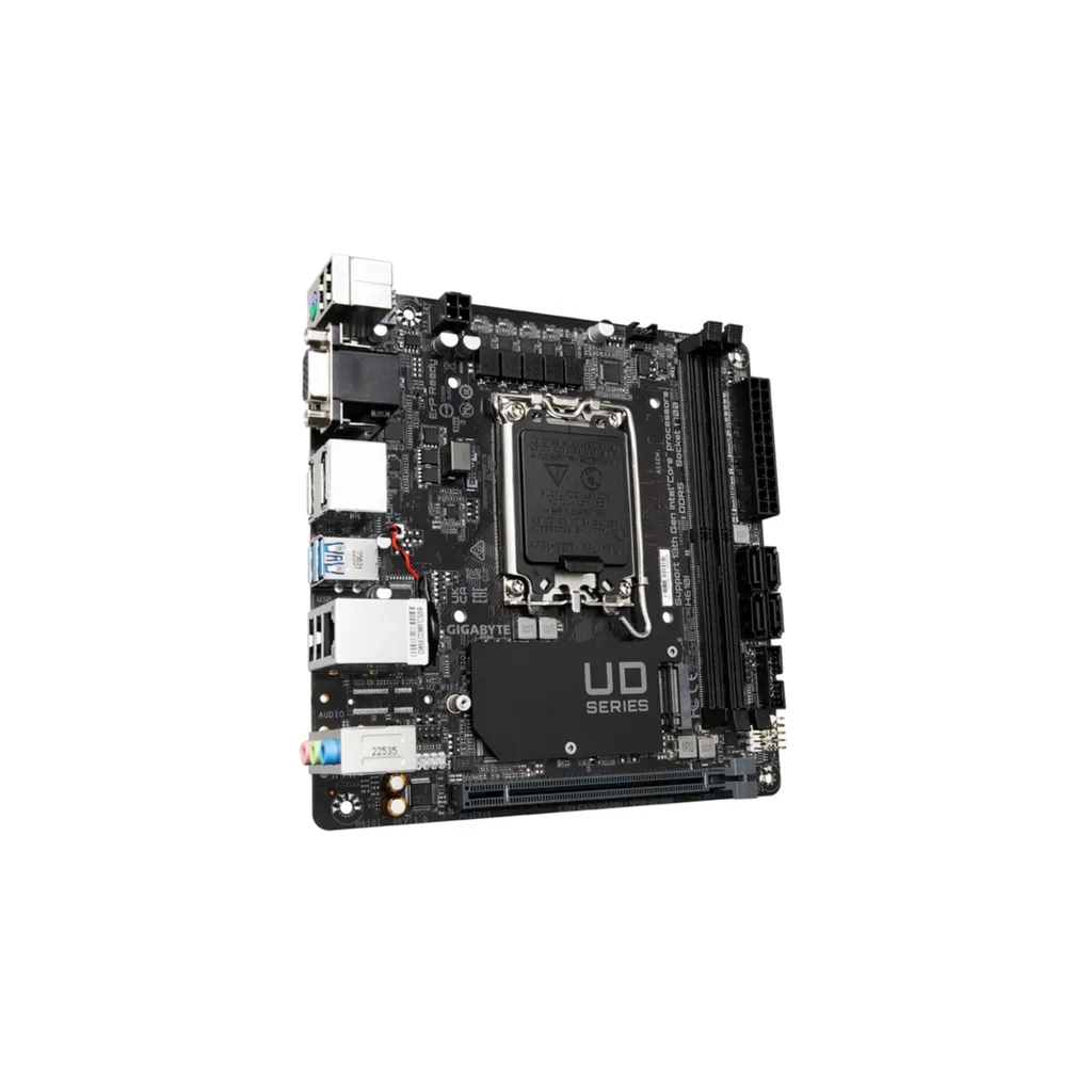 Carte mère GIGABYTE H610I pour PC Compact Bureautique et Gaming ITX - 4