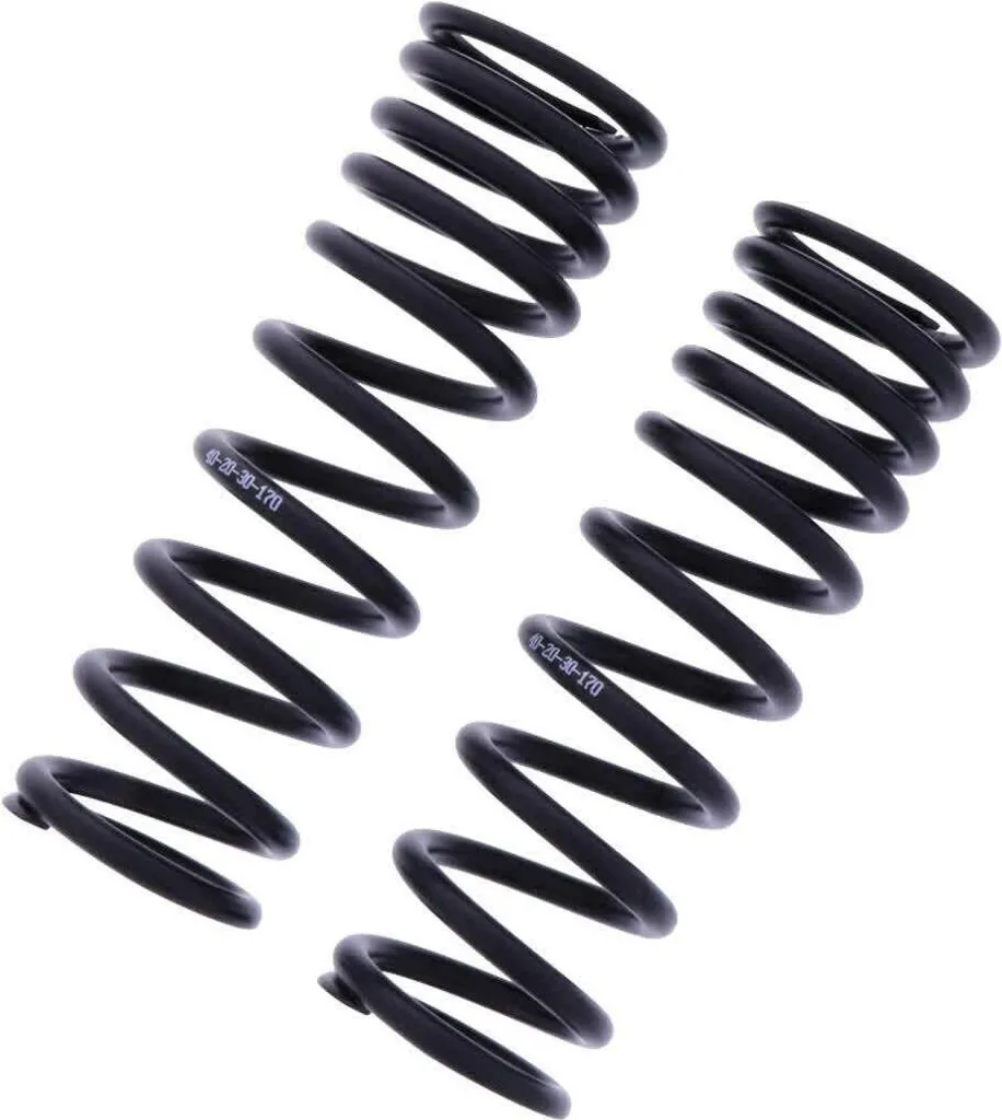 Ressorts d'amortisseurs YSS noirs 170mm pour confort et duo en moto