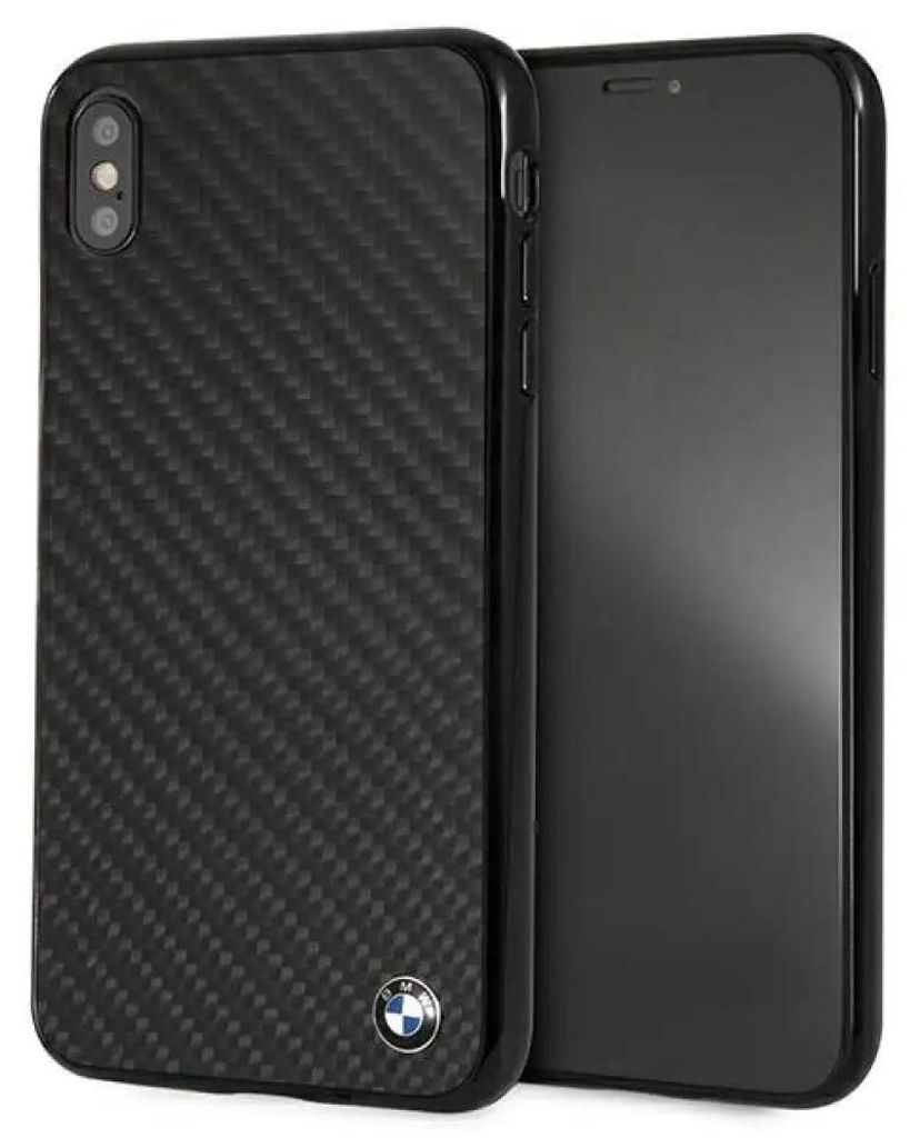 Robuuste hoes voor iPhone Xs Max, zwart/zwart met Productafbeelding 