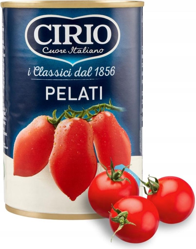 Pomidory Cirio Całe bez Skórki 400 g Obrázok produktu 