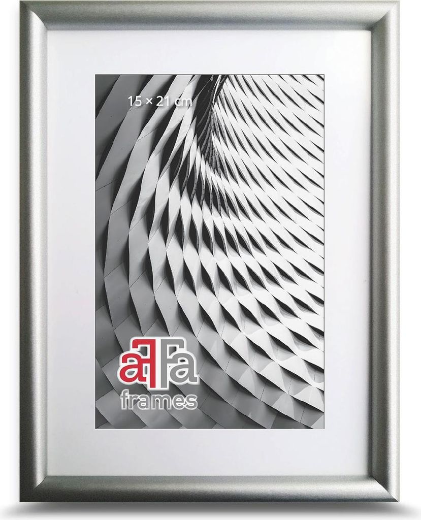 FramesFactory Holzrahmen Finger 21x29,7 cm silber Acrylglas