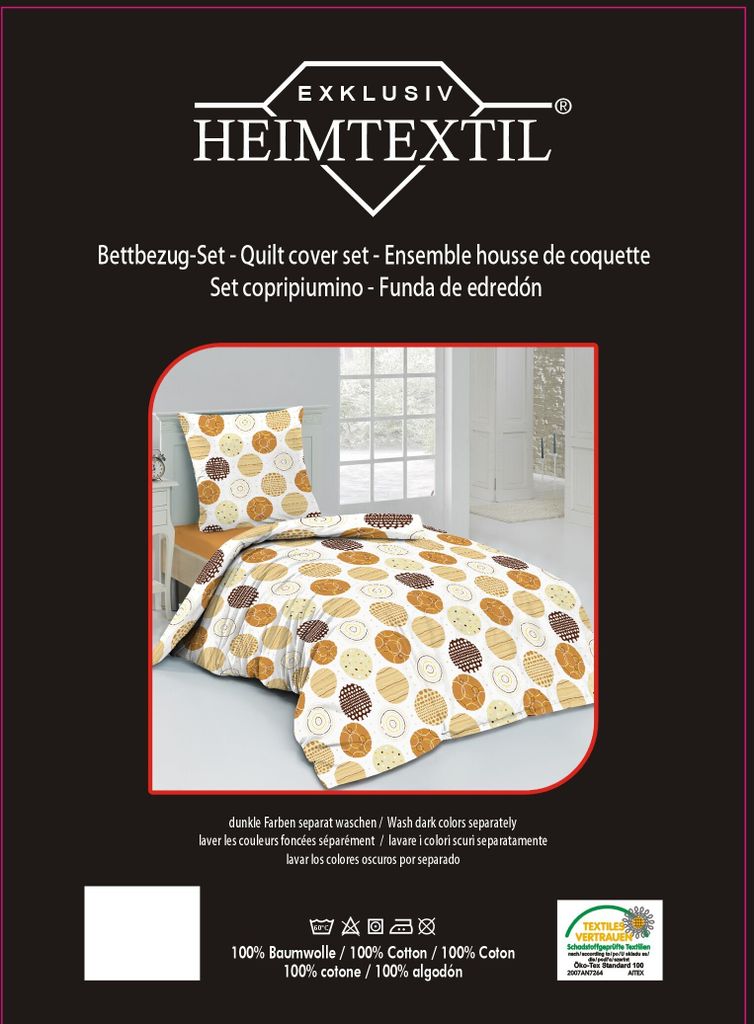 EXKLUSIV HEIMTEXTIL Flanell Bettwäsche Anouk - Kuschelig Warmes Doppelpack