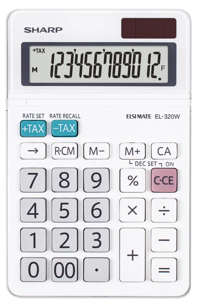 Calculatrice de bureau Sharp EL-320W : fini les reflets et piles vides