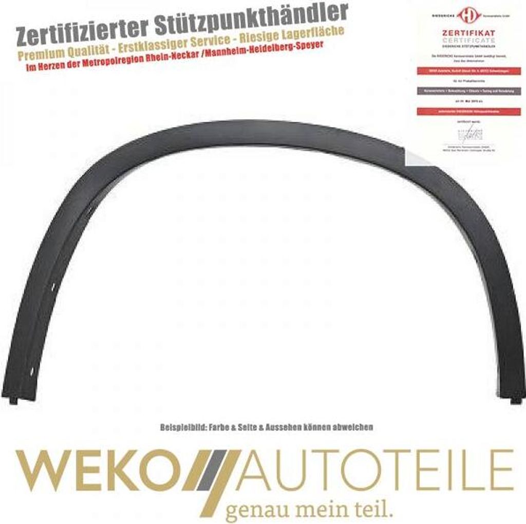 Verbreiterung Kotflügel vorne rechts DIEDERICHS 1265162 für BMW