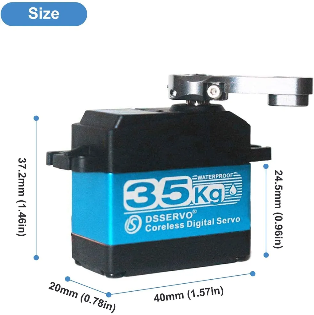 Servo Numérique DS3235 PRO 35kg Coreless Pignons Acier 18T 180° RC