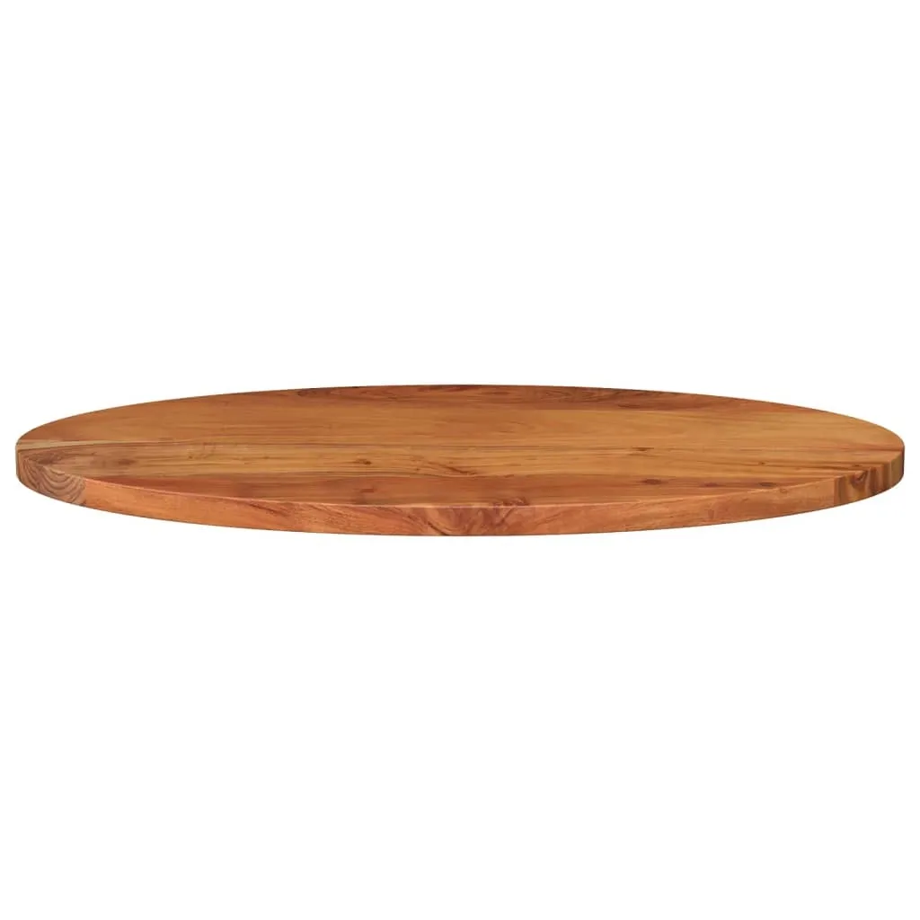Crea il Tuo Tavolo Ovale: Piano in Acacia 100x50x3.8 cm | Massello Vero