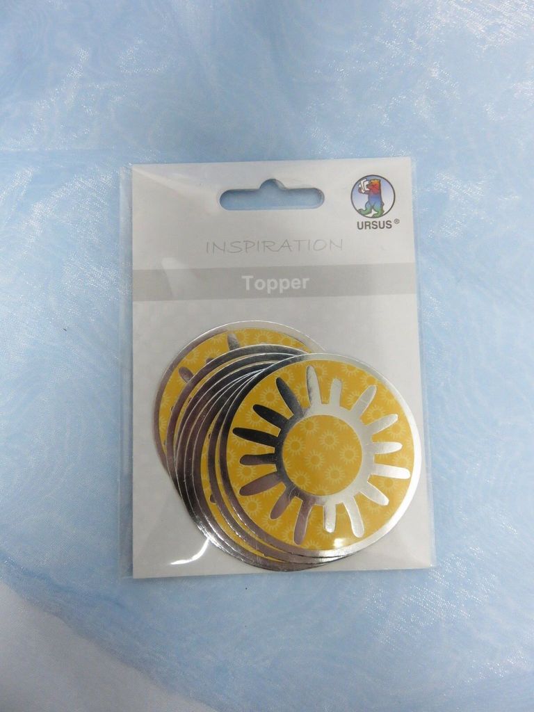 Ursus - Topper * Sonne - Papiersticker - Sticker - Einladungen
