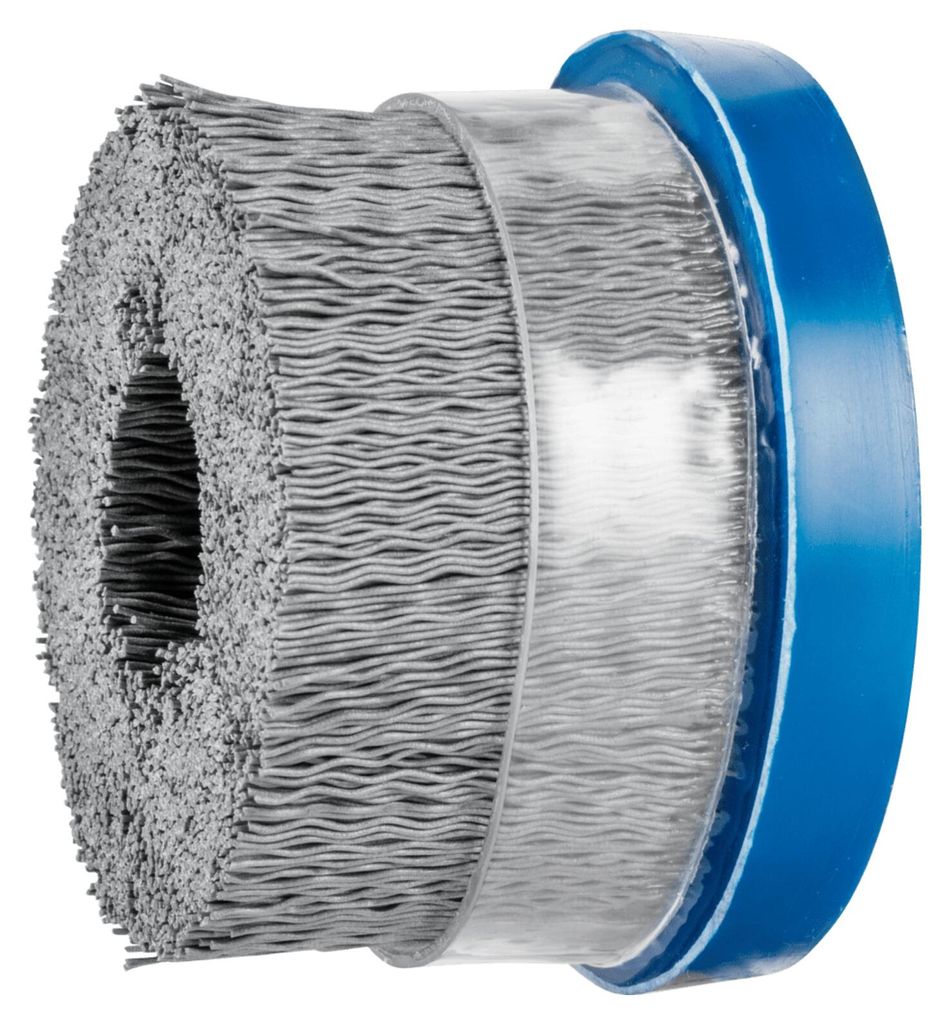 PFERD TOOLS COMPOSITE Tellerbürste DBUR Ø 76x22,2 mm Bohrung SiC-Filament-Ø 0,55 mm Korn 320 stationär