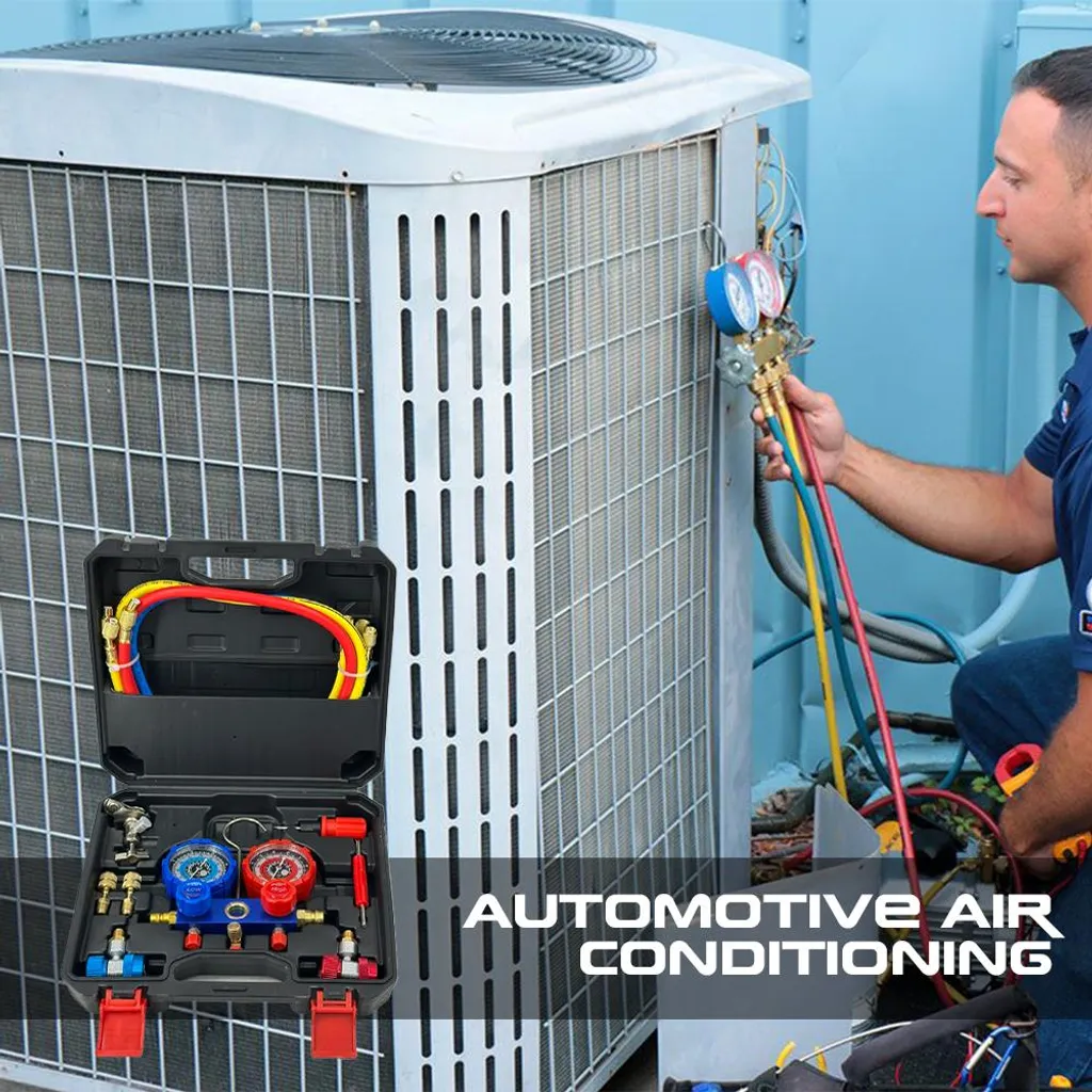 Manomètre de climatisation automobile pour circuits de fluide R-134A - 4