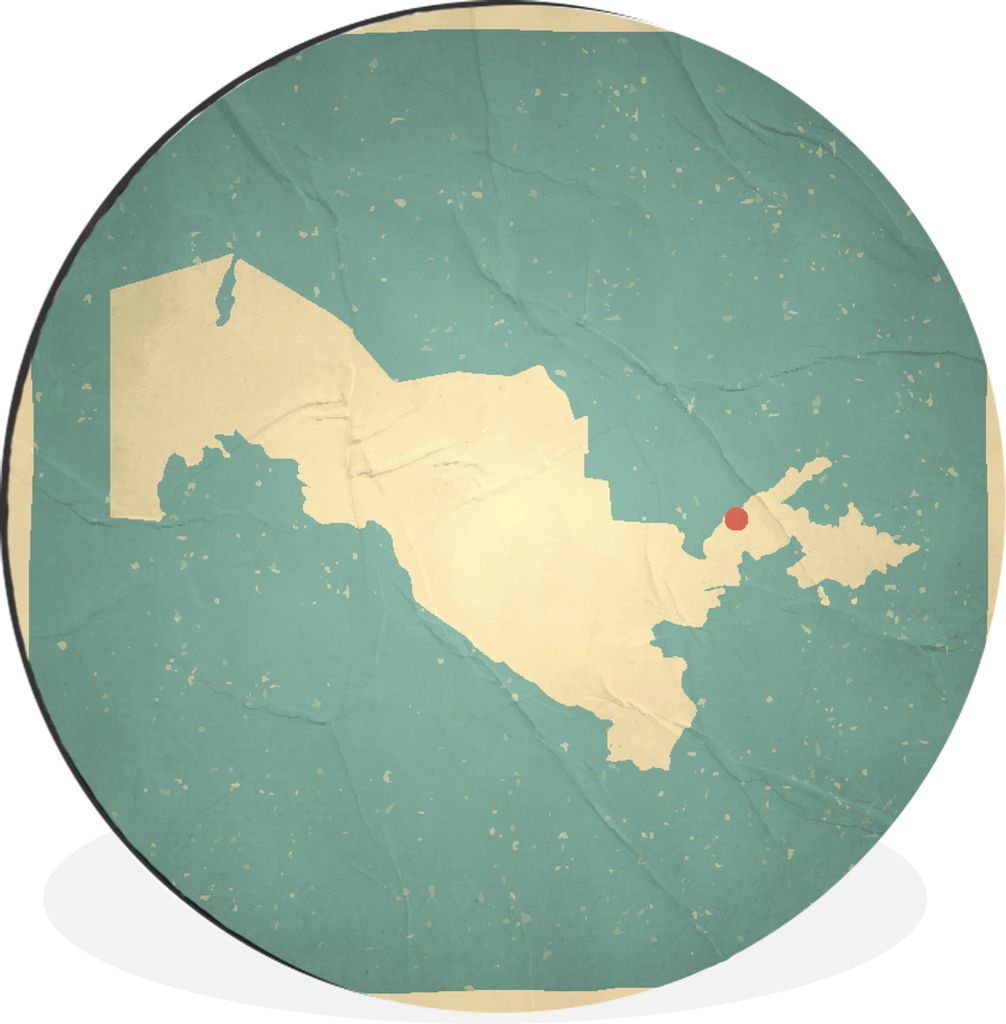 MuchoWow - Wand Bild - Wohnzimmer - Runde Bilder - Alubilder - Kunst für zu Hause - Aluminium - Wanddekoration