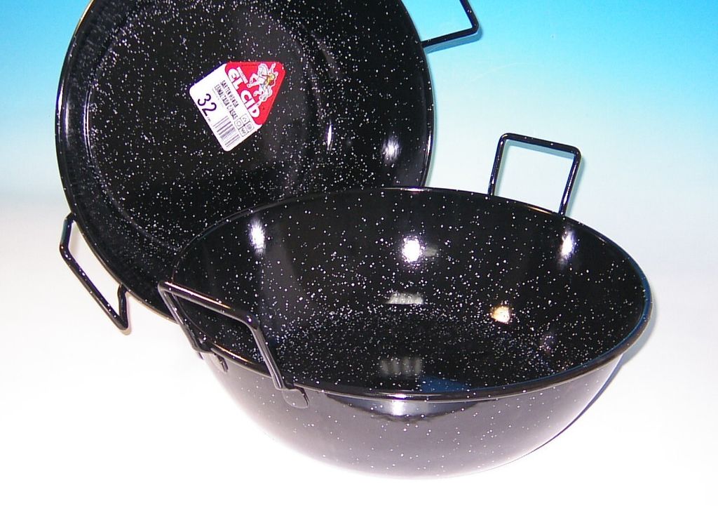 Garcima Paellera Esmaltada Honda CON ASAS 22 20322 Bratpfanne, 22 cm max. Durchmesser, emailliert, Induktionsherd-geeignet