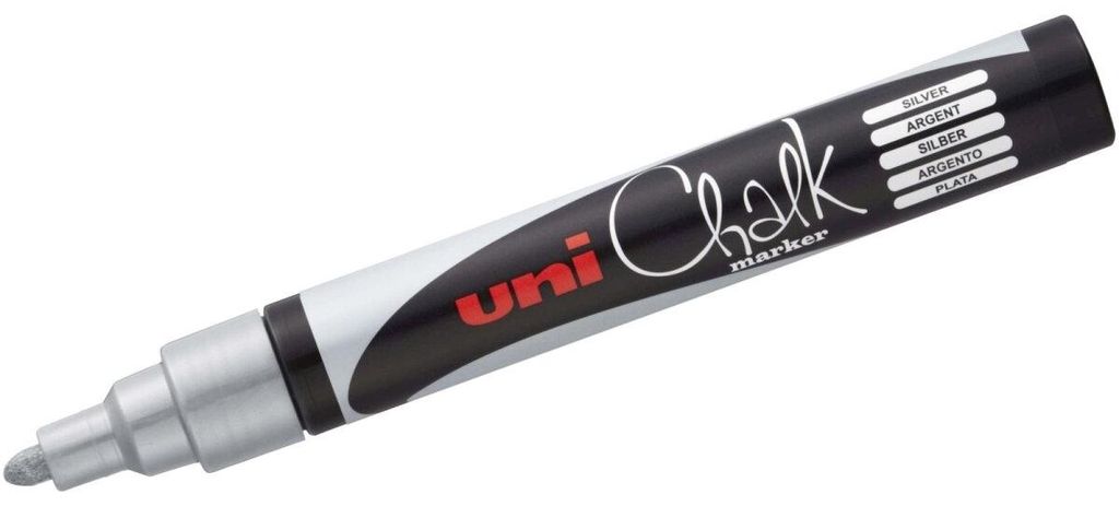 Uni-Ball ChalkGlass PWE5M AR, Silber, 1 Stück(e) Produktbild 