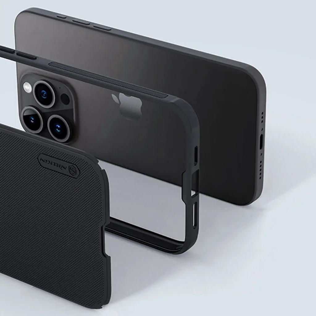 Custodia Nillkin iPhone 15 Pro Nero - Design Professionale e Sicuro - 16