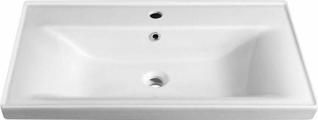 Vetroceramica Aqualine - Lavabo Sava 800x460 mm, con 1 foro Immagine del prodotto 
