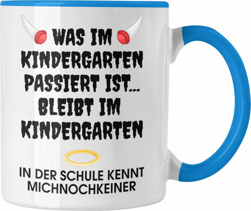 Trendation - Schulkind 2023 Lustig Einschulung Mädchen Junge Geschenk Schultüte Tasse Schulstart 1 Schultag Schuleinführung Schulanfang Geschenk...
