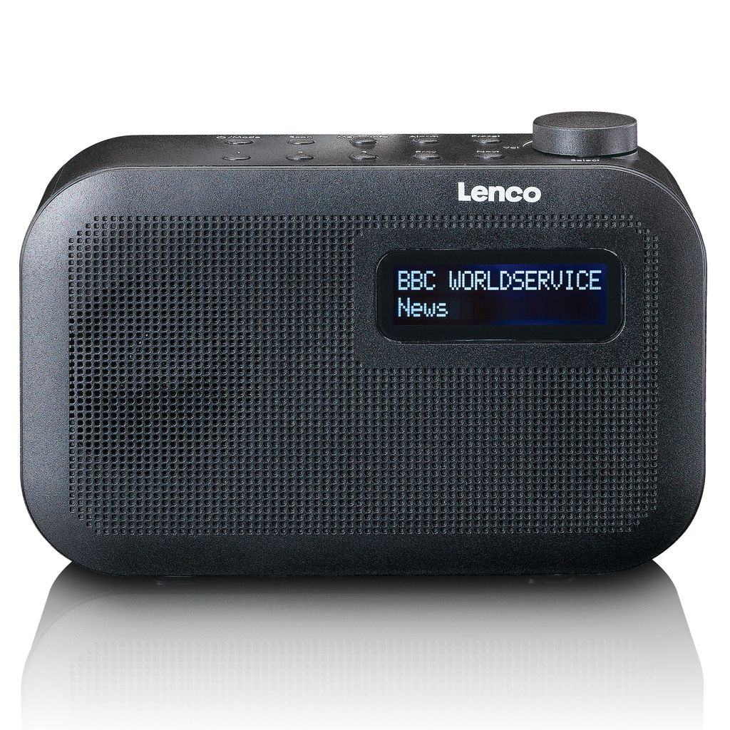 Lenco PDR-026 Radio Portatile DAB+ Con Bluetooth 5.1, PLL FM, 3 Tasti Memoria, Display A Colori 2,6", Batteria 2000mAh E Antenna Telescopica – Nero